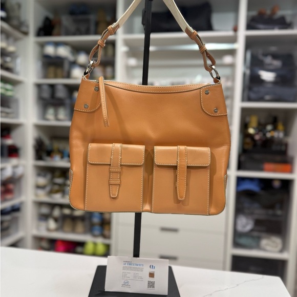Givenchy Tan Leather Shoulder Bag - Excellent - Picture 1 of 9